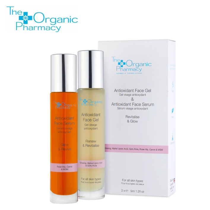 The Organic Pharmacy Antioxidant Face Gel & Antioxidant Face Serum Duo (exp 08/2026)