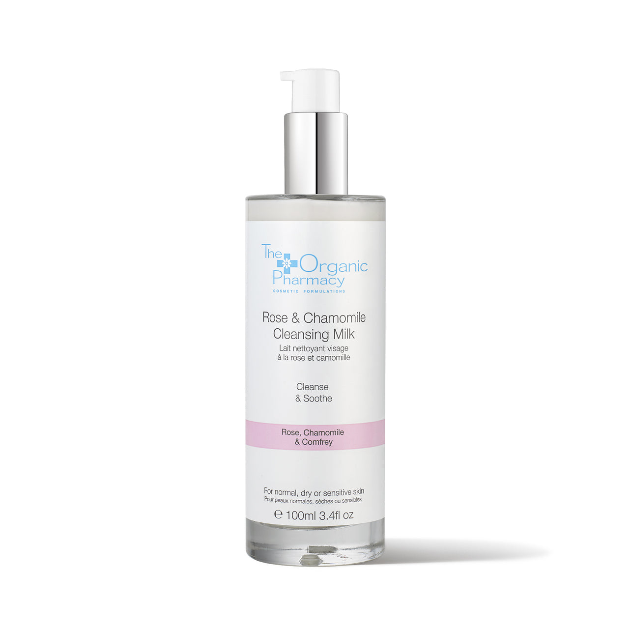The Organic Pharmacy Rose and Chamomile Cleansing Milk 100ml (exp 02/2027)