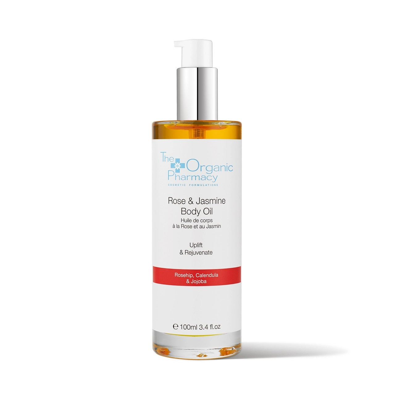 The Organic Pharmacy Rose and Jasmine Body Oil 100ml (exp 11/2026)