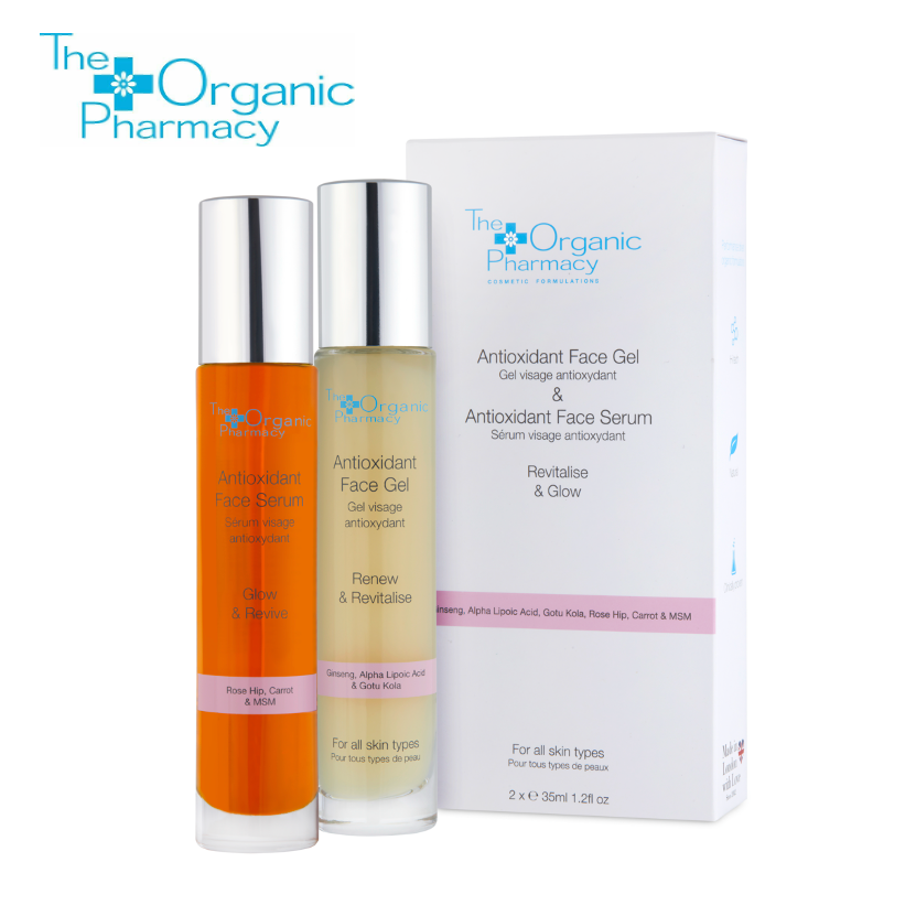 The Organic Pharmacy Antioxidant Face Gel & Antioxidant Face Serum Duo (exp 08/2026)