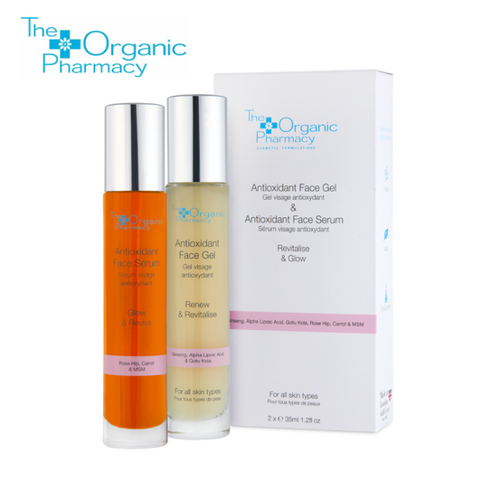 The Organic Pharmacy Antioxidant Face Gel & Antioxidant Face Serum Duo (exp 08/2026)